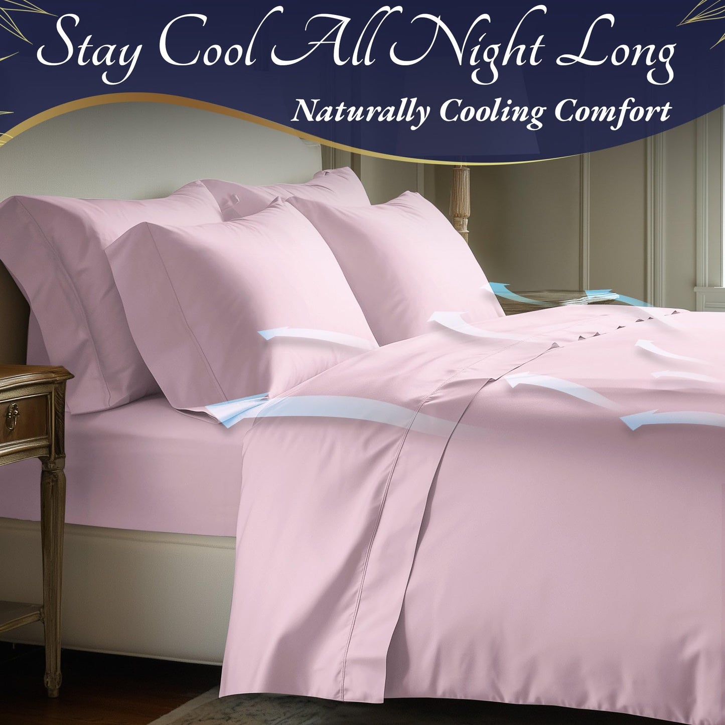 Bamboo Sheet Set - Light Pink