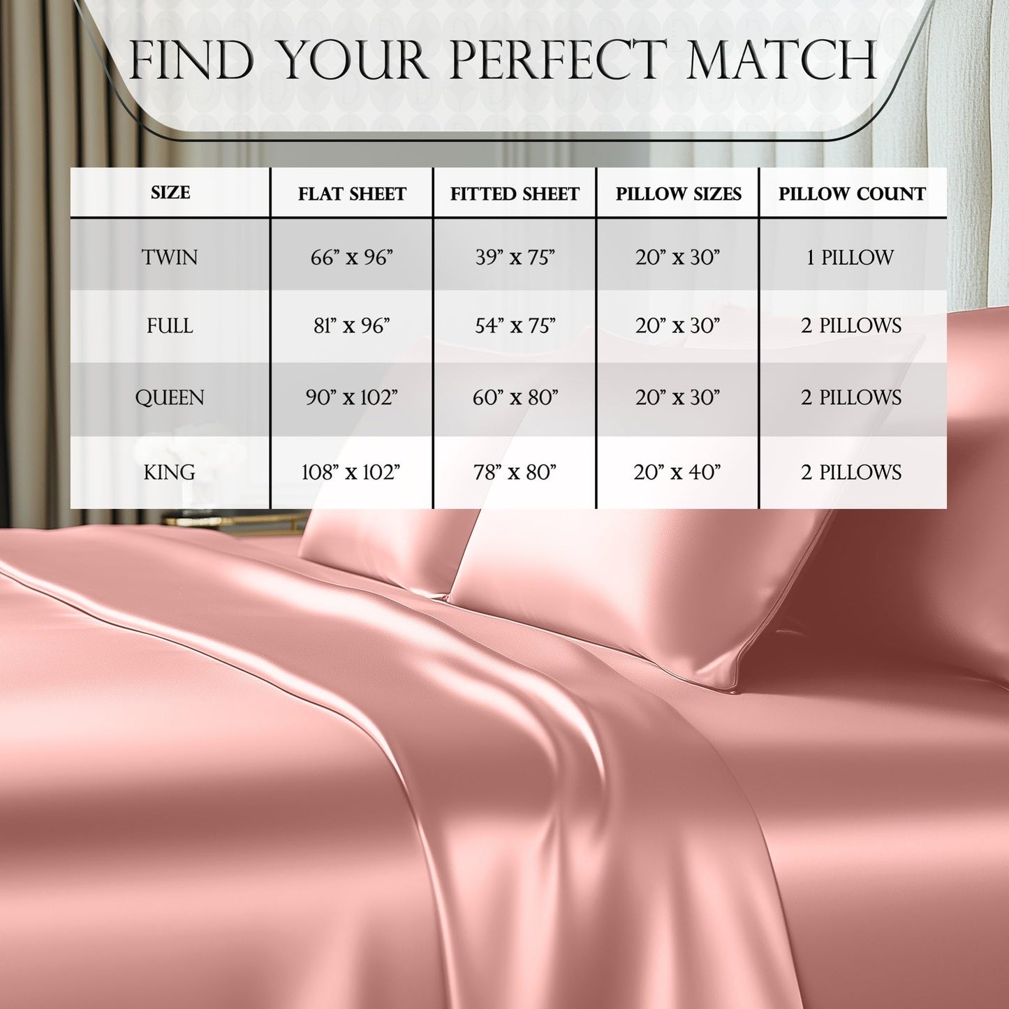 Satin Sheet Set - Blush Pink
