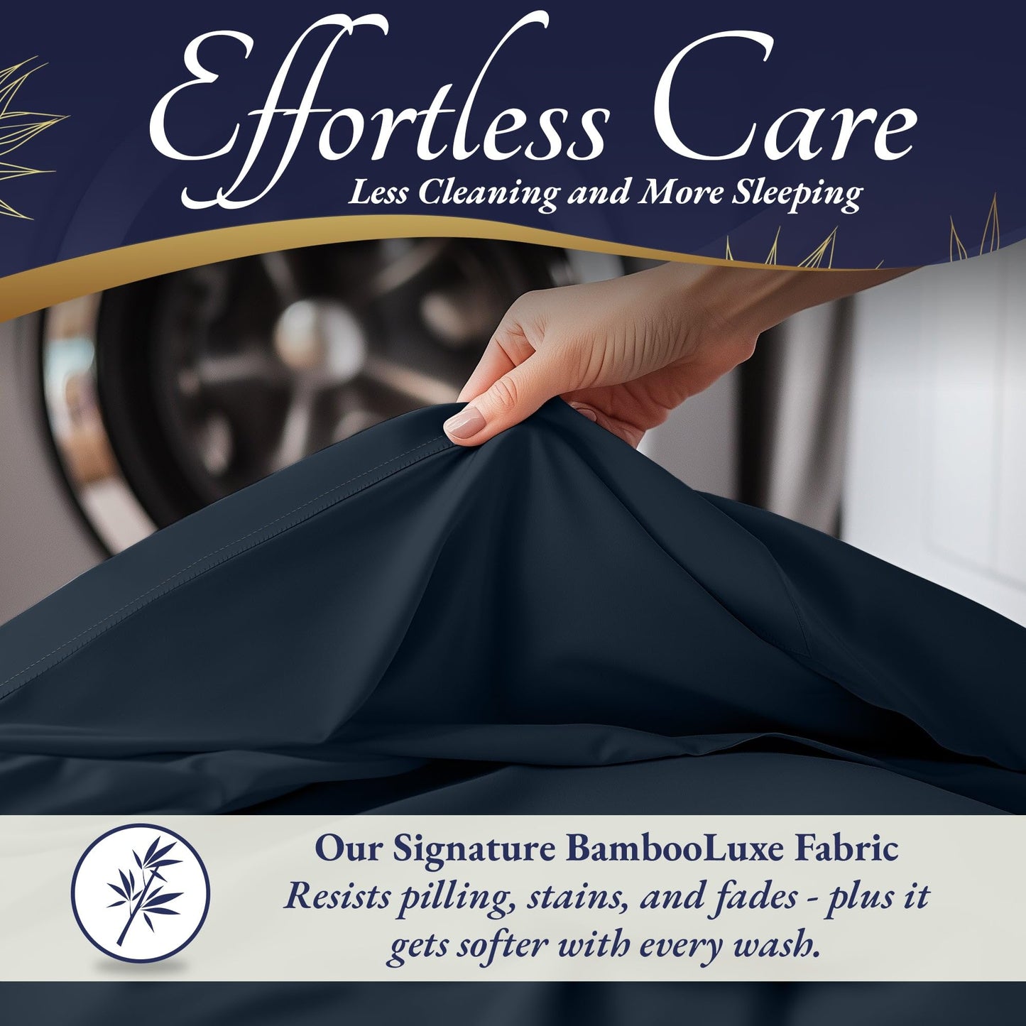 Bamboo Sheet Set - Navy Blue