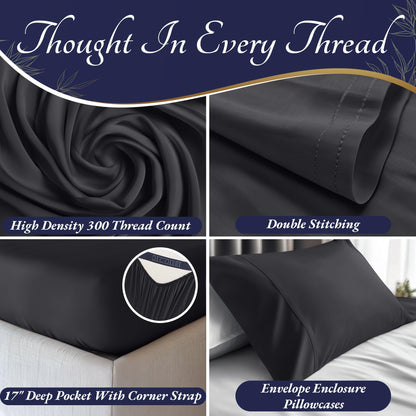 Bamboo Sheet Set - Charcoal