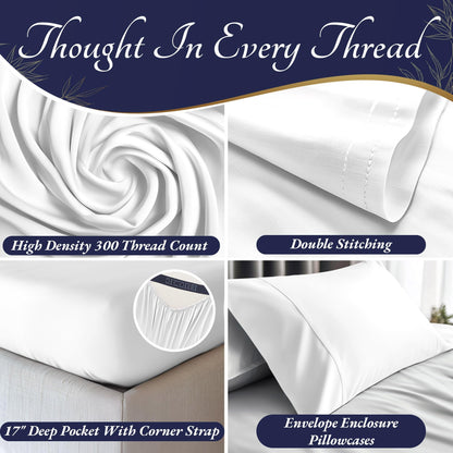 Bamboo Sheet Set - White
