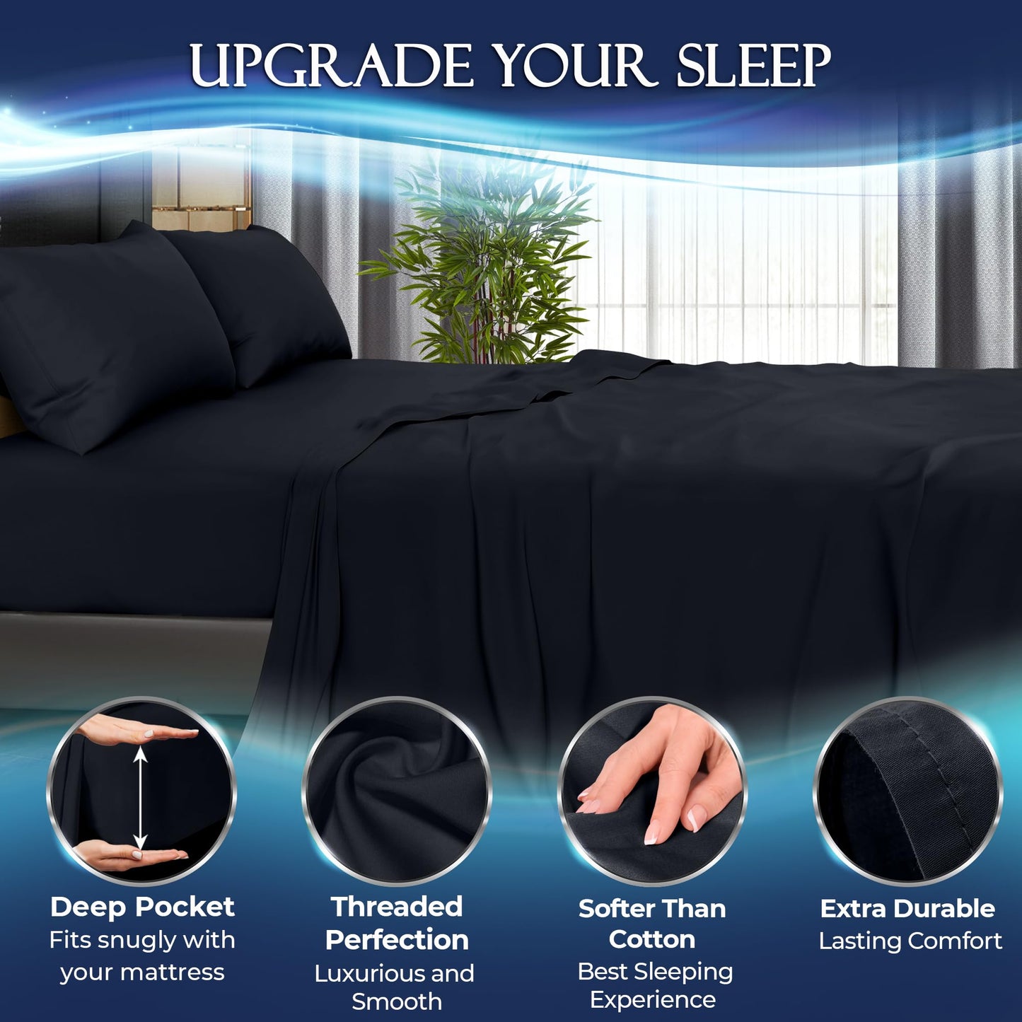 Cooling Sheet Set - Midnight Black