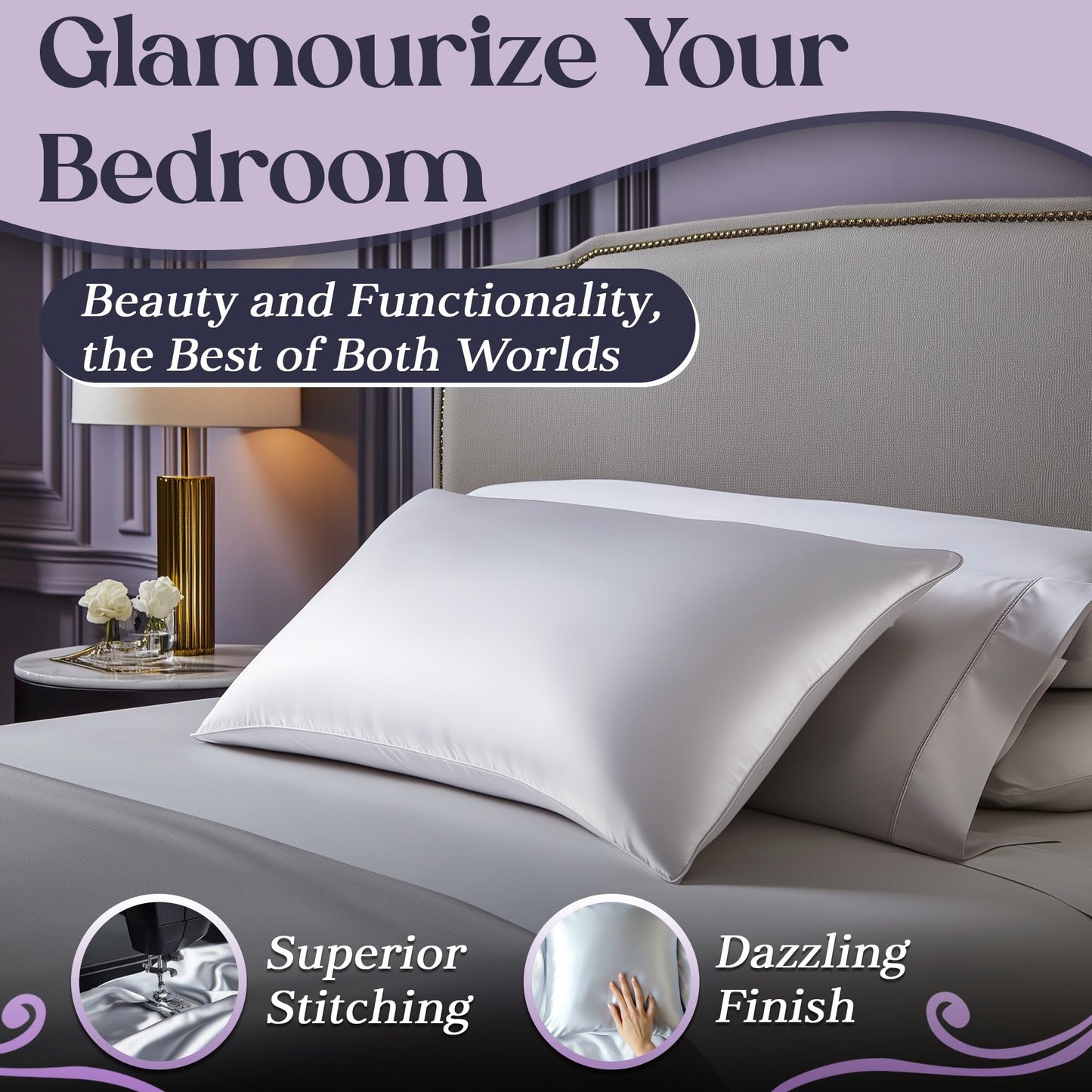 Silk Sleep Pillowcase - White