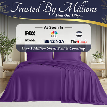 Bamboo Sheet Set - Purple