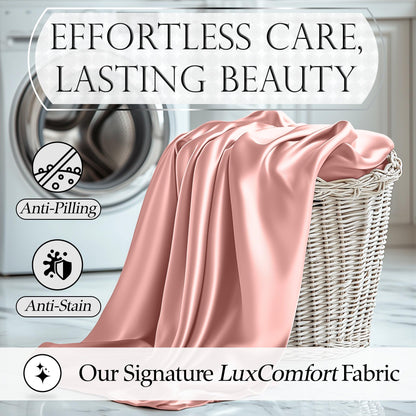 Satin Sheet Set - Blush Pink