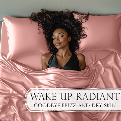 Satin Sheet Set - Blush Pink