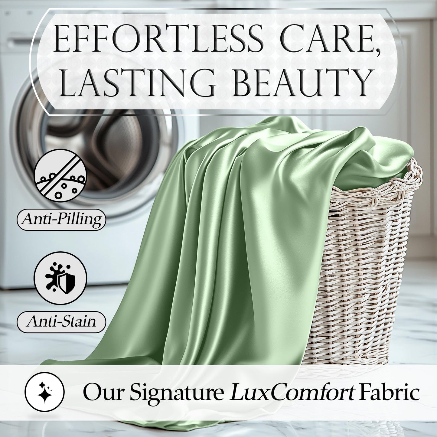Satin Sheet Set - Sage Green