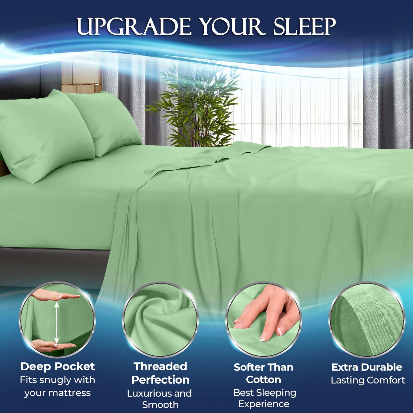 Cooling Sheet Set - Sage Green