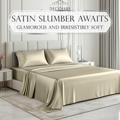 Satin Sheet Set - Champagne