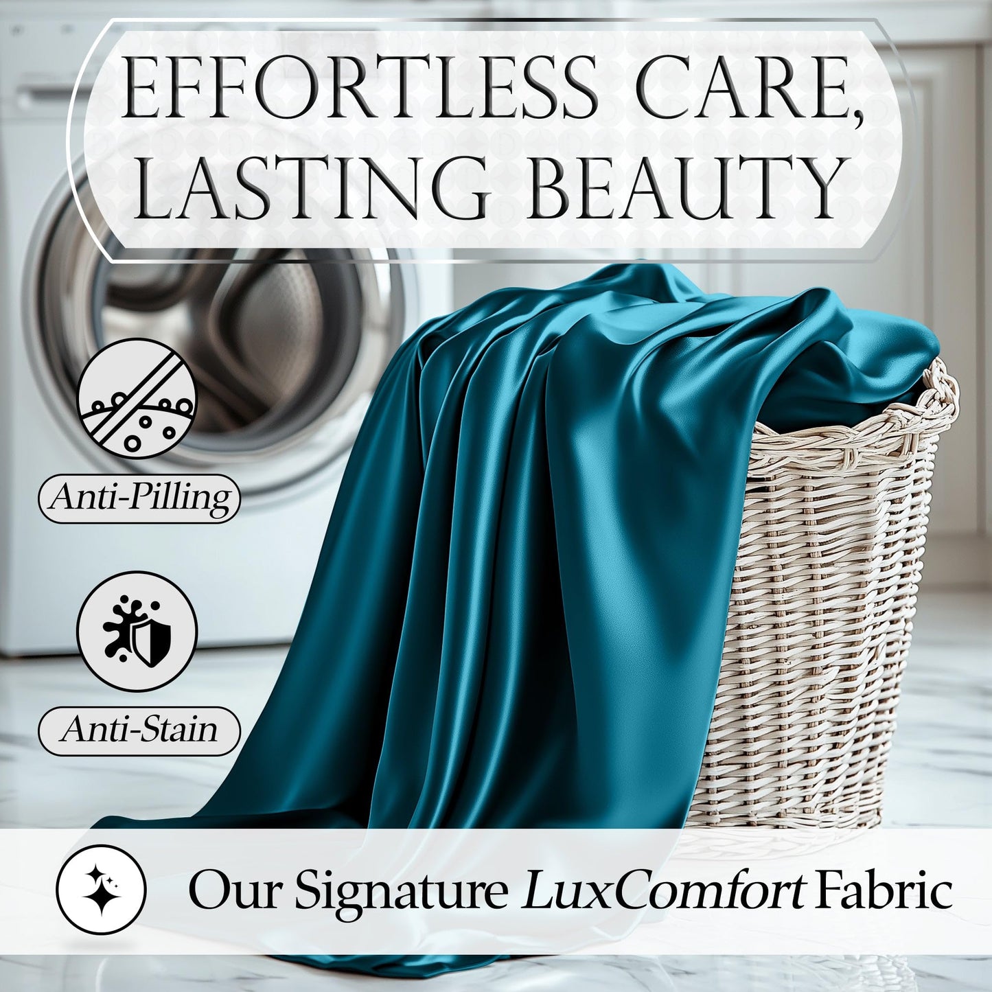 Satin Sheet Set - Sea Teal