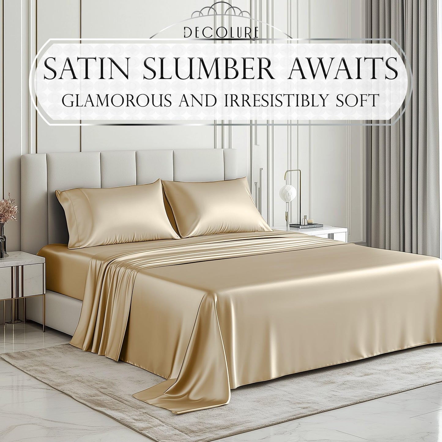 Satin Sheet Set - Ivory
