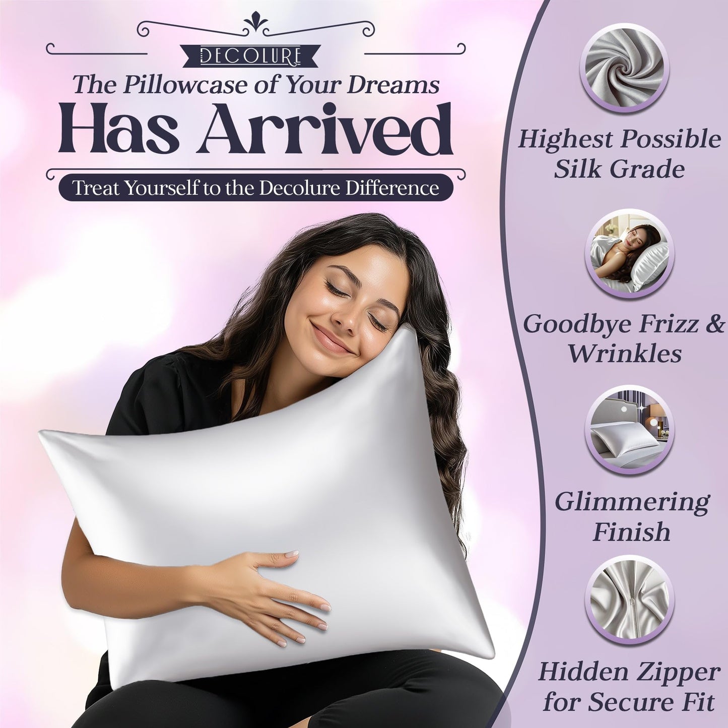 Silk Sleep Pillowcase - White
