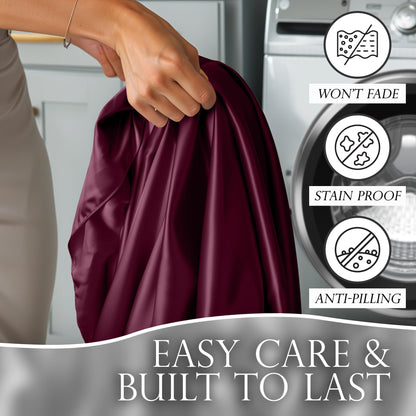 Satin Sheet Set - Rosewood