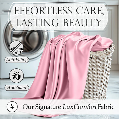 Satin Sheet Set - Pink
