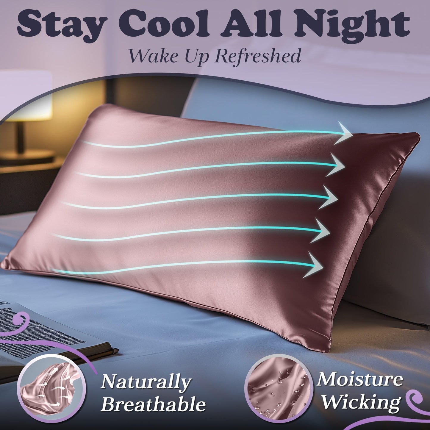 Silk Sleep Pillowcase - Coral