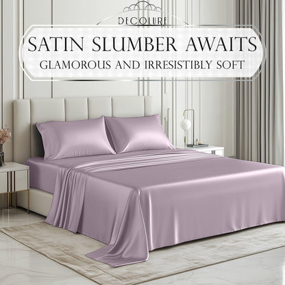 Satin Sheet Set - Lavender