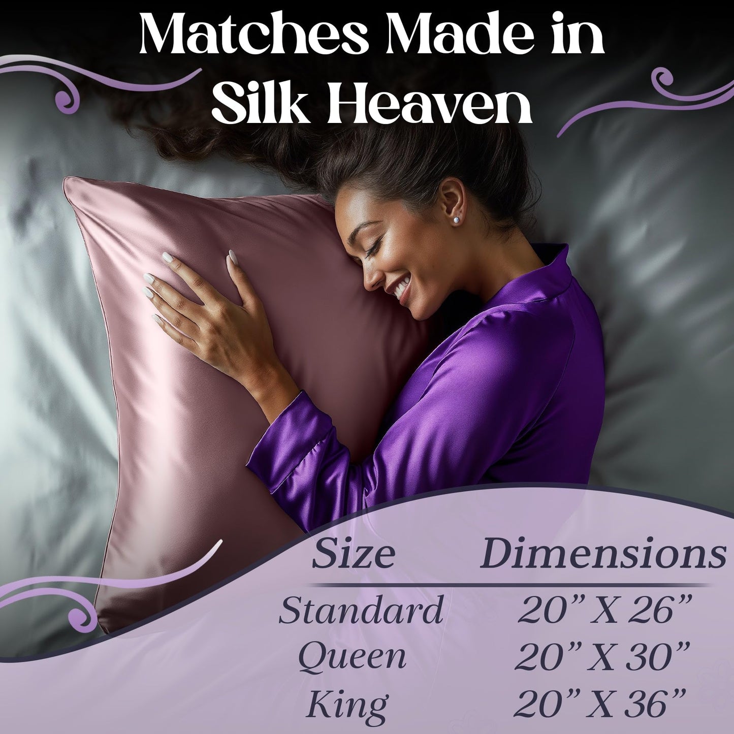 Silk Sleep Pillowcase - Coral