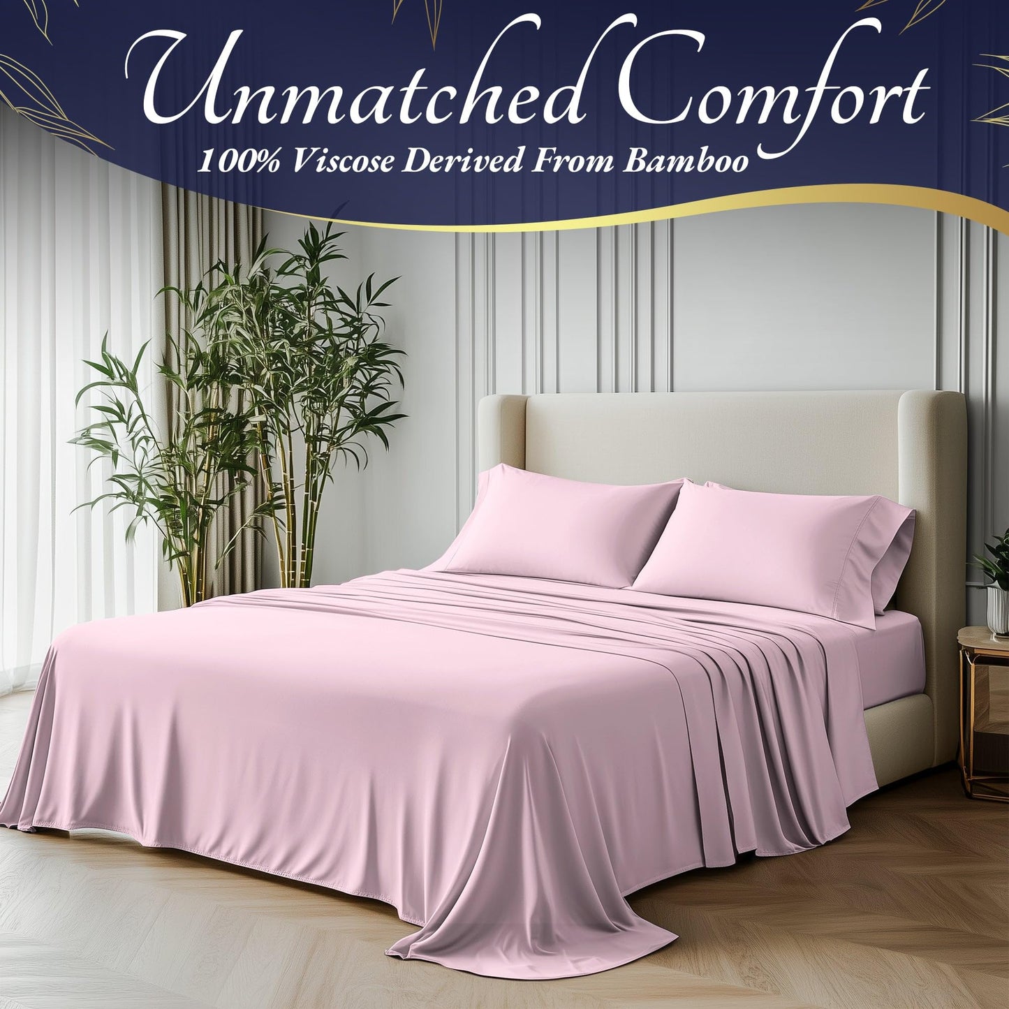 Bamboo Sheet Set - Light Pink