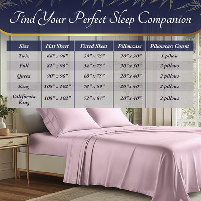 Bamboo Sheet Set - Light Pink