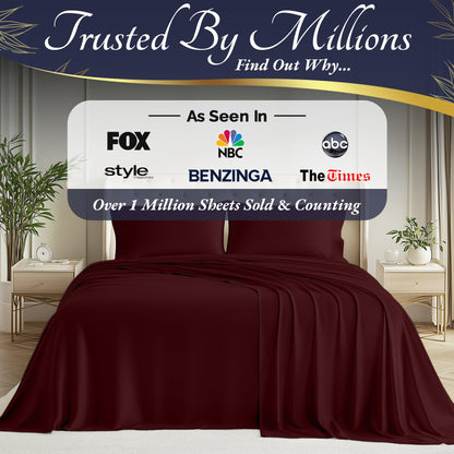 Bamboo Sheet Set - Burgundy