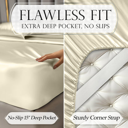 Satin Sheet Set - Champagne