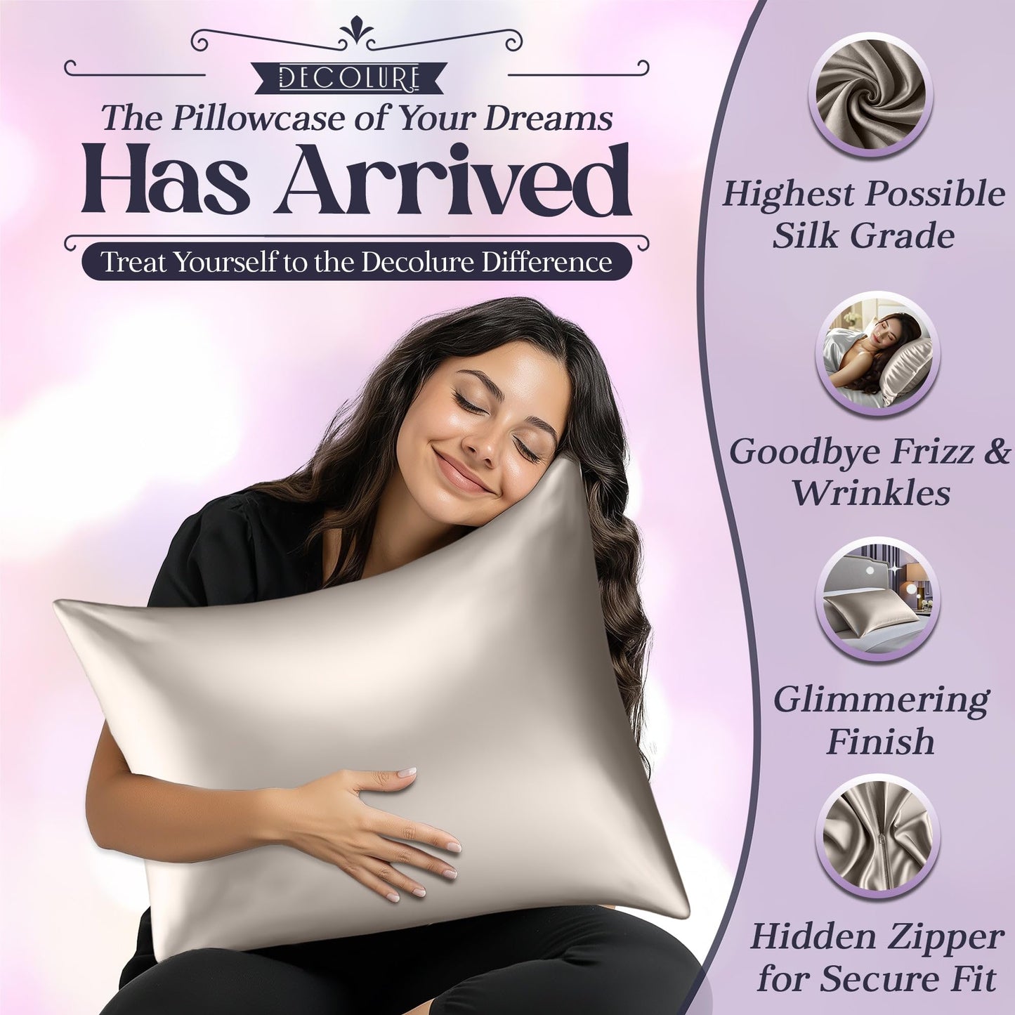 Silk Sleep Pillowcase - Ivory