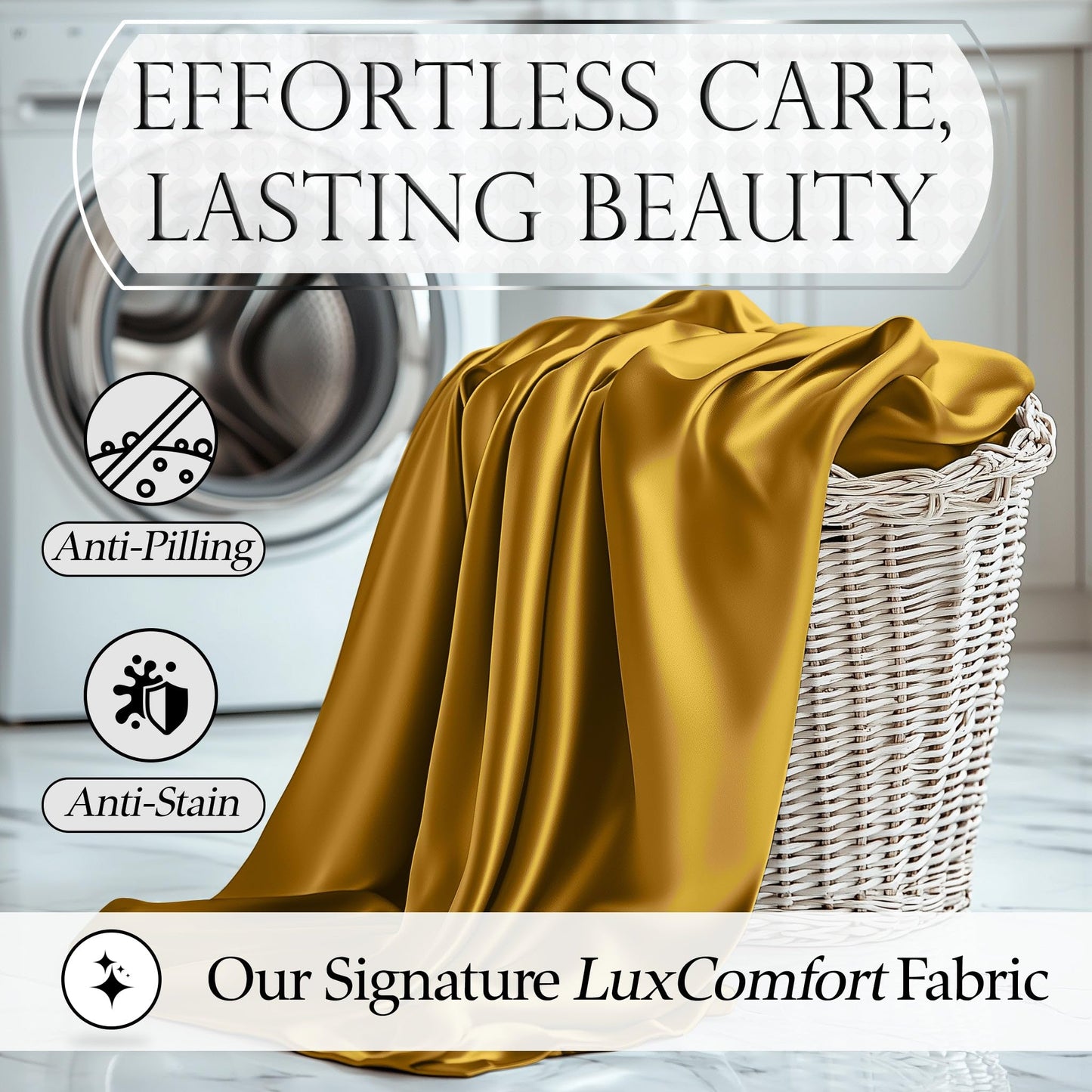 Satin Sheet Set - Gold