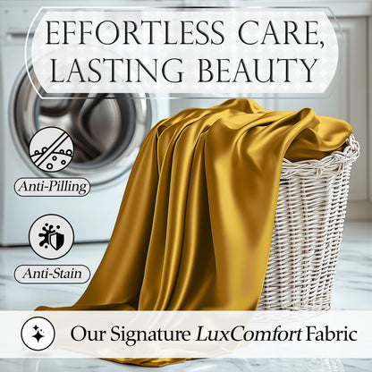 Satin Sheet Set - Gold