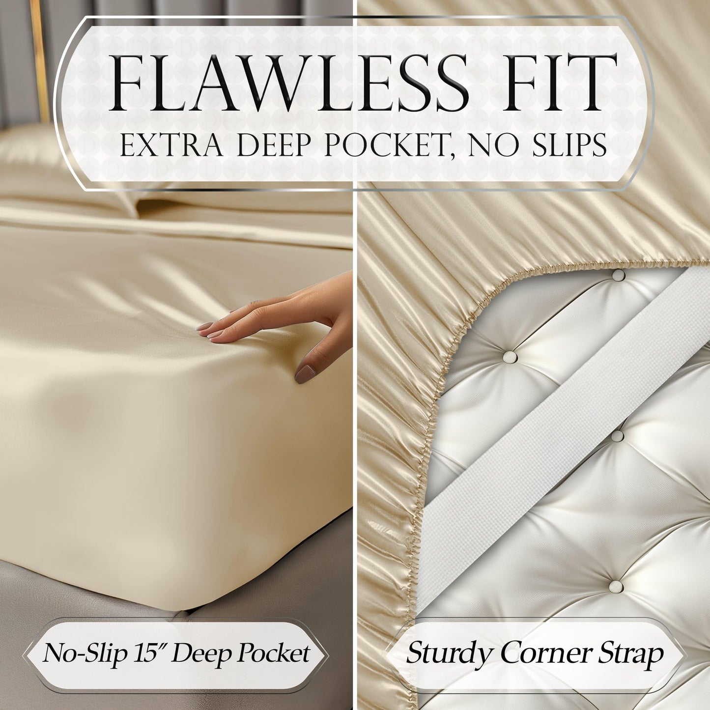 Satin Sheet Set - Ivory