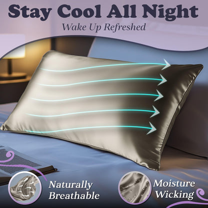 Silk Sleep Pillowcase - Champagne