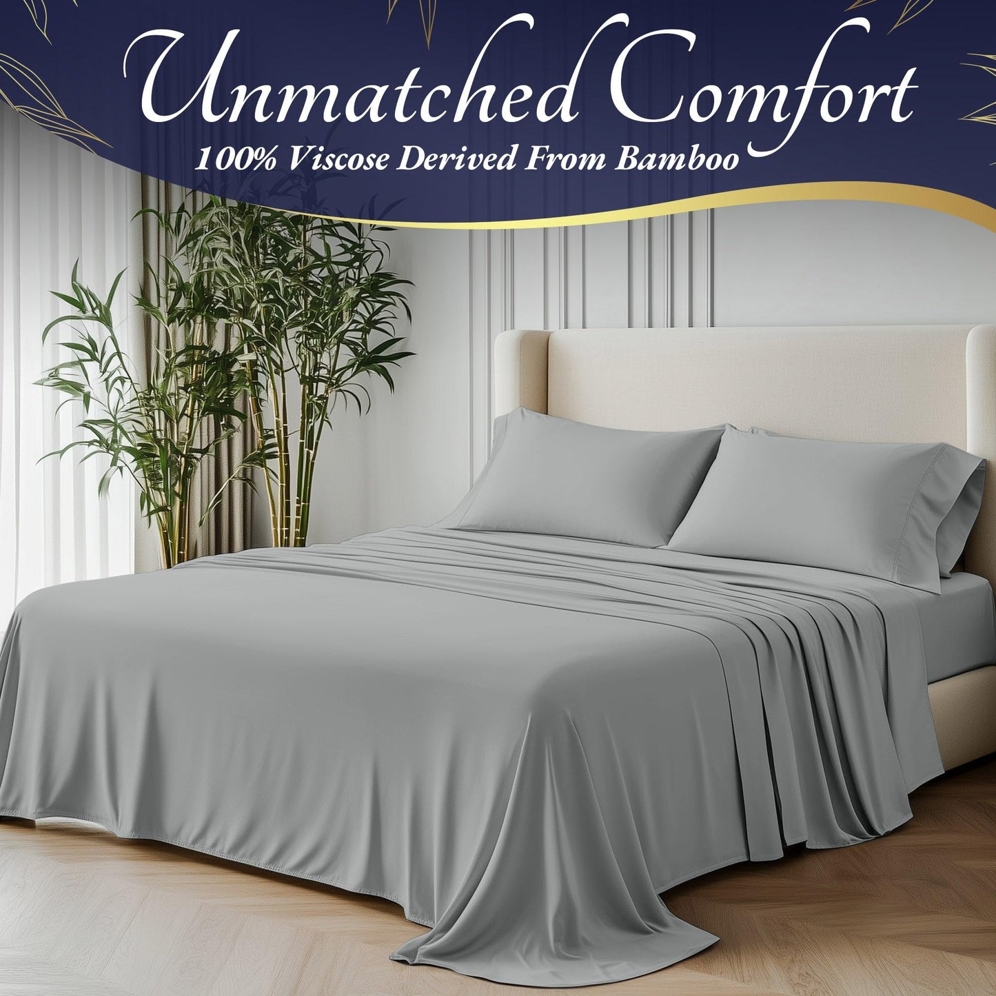 Bamboo Sheet Set - Light Grey