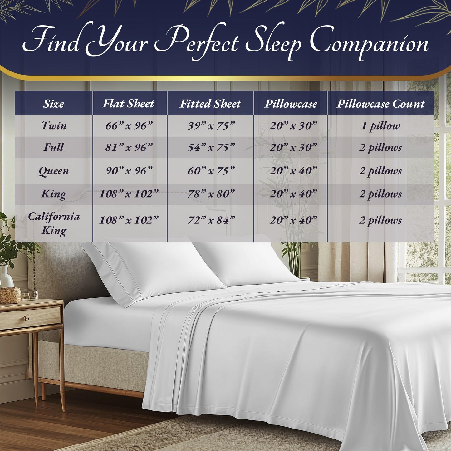Bamboo Sheet Set - White