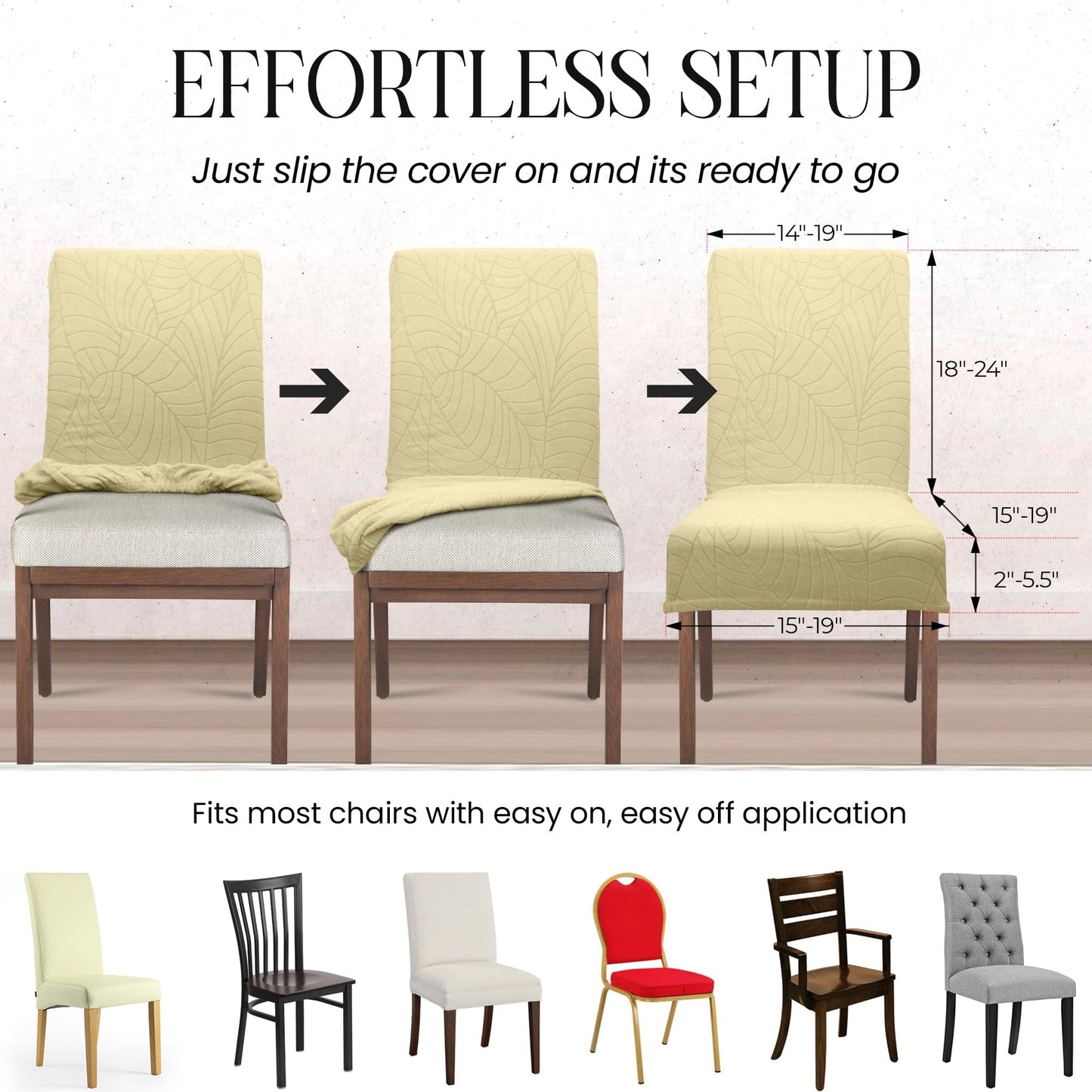 Dining Chair Covers - Waterproof