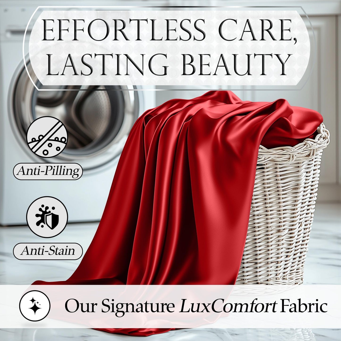 Satin Sheet Set - Red