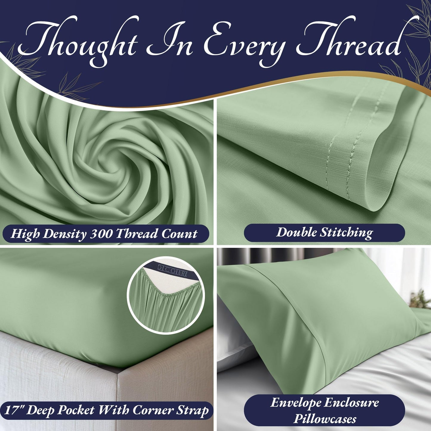 Bamboo Sheet Set - Sage Green