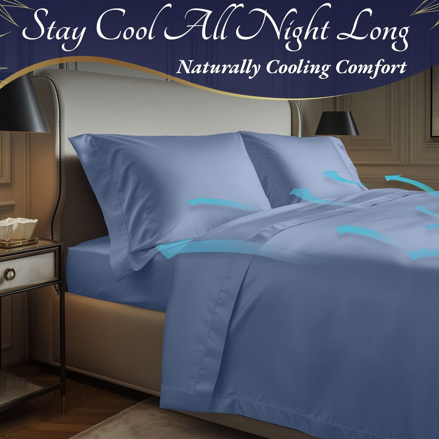 Bamboo Sheet Set - Light Blue