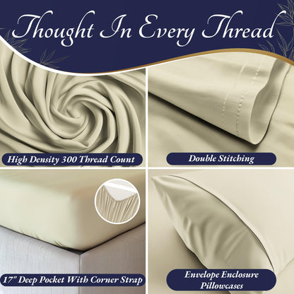Bamboo Sheet Set - Creme