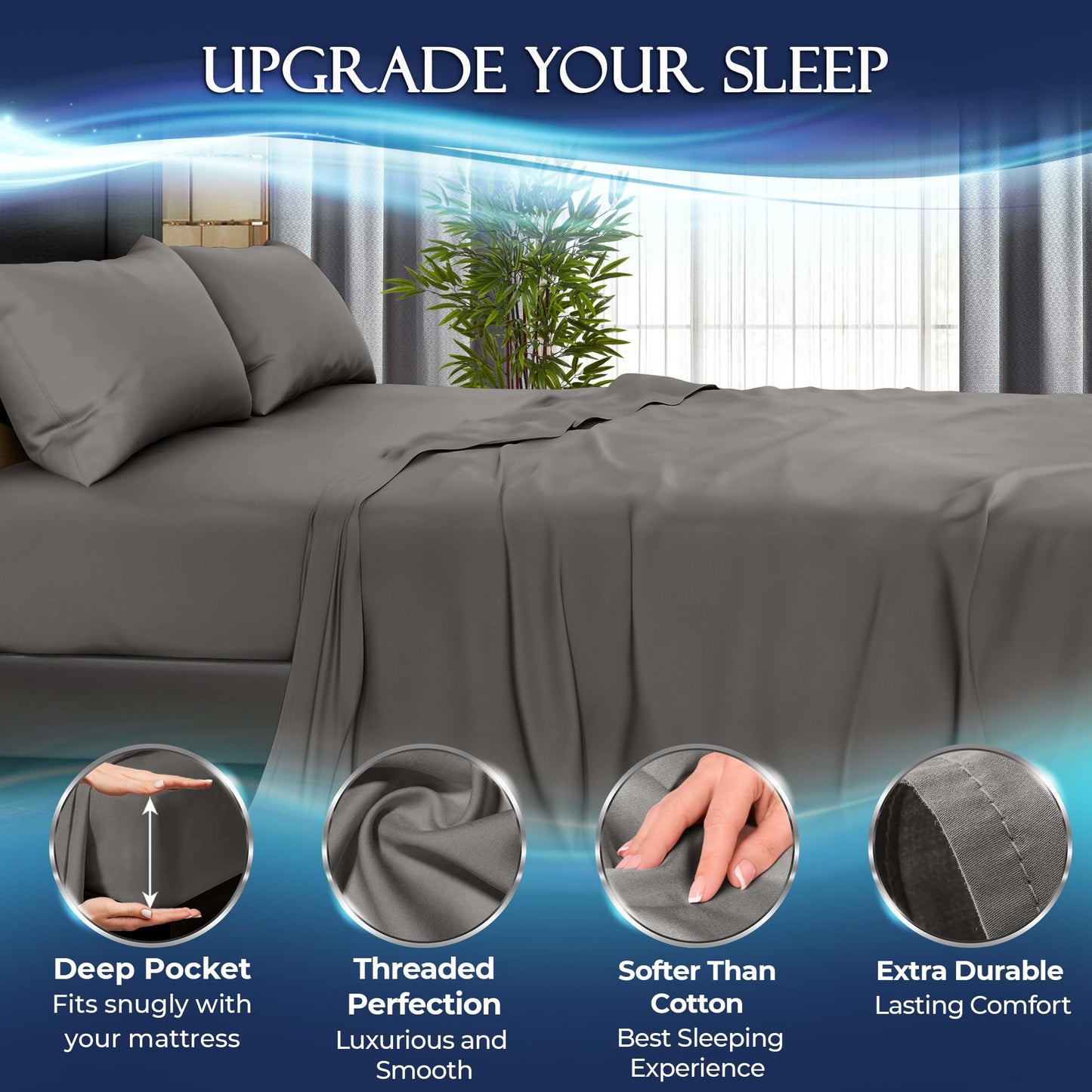 Cooling Sheet Set - Cool Grey