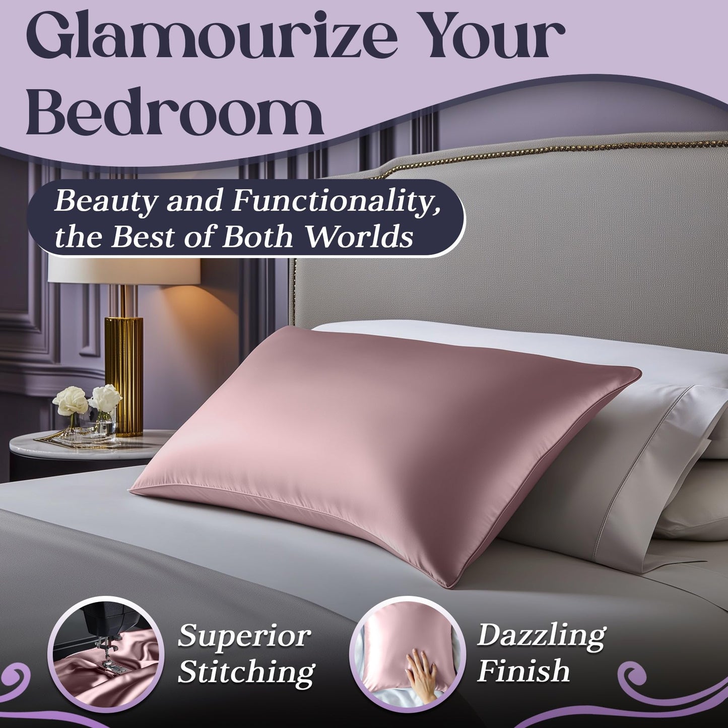 Silk Sleep Pillowcase - Coral