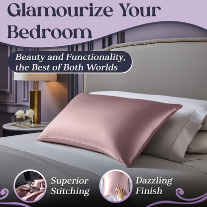 Silk Sleep Pillowcase - Coral