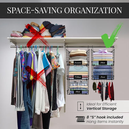 Hanging Closet Organizer - Adjustable