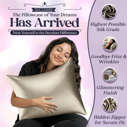 Silk Sleep Pillowcase - Champagne