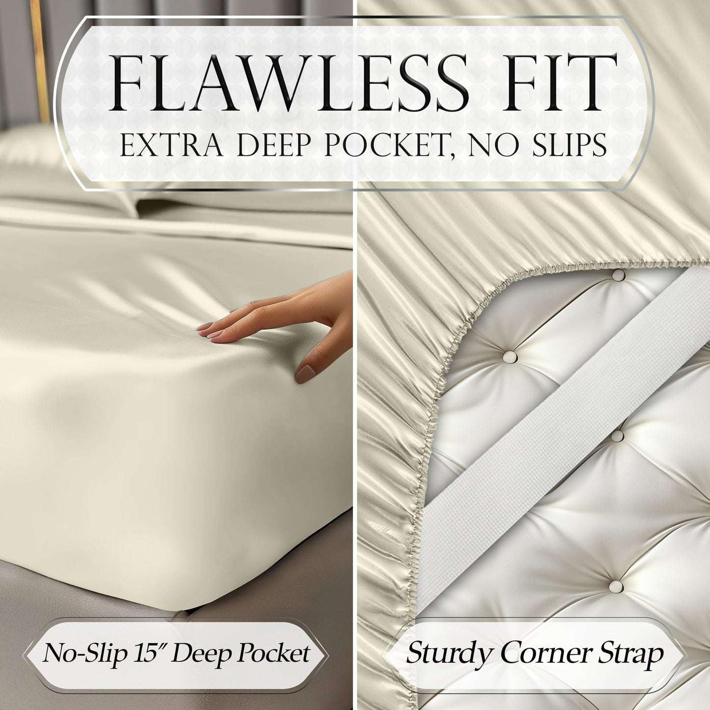 Satin Sheet Set - Taupe