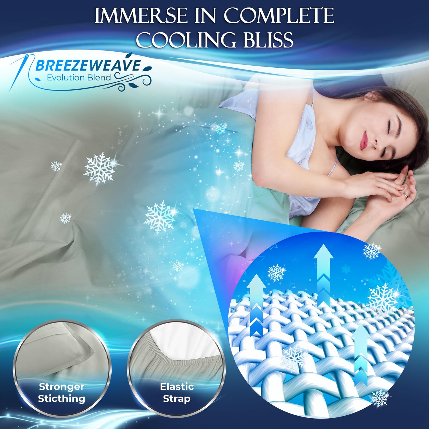 Cooling Sheet Set - Light Grey