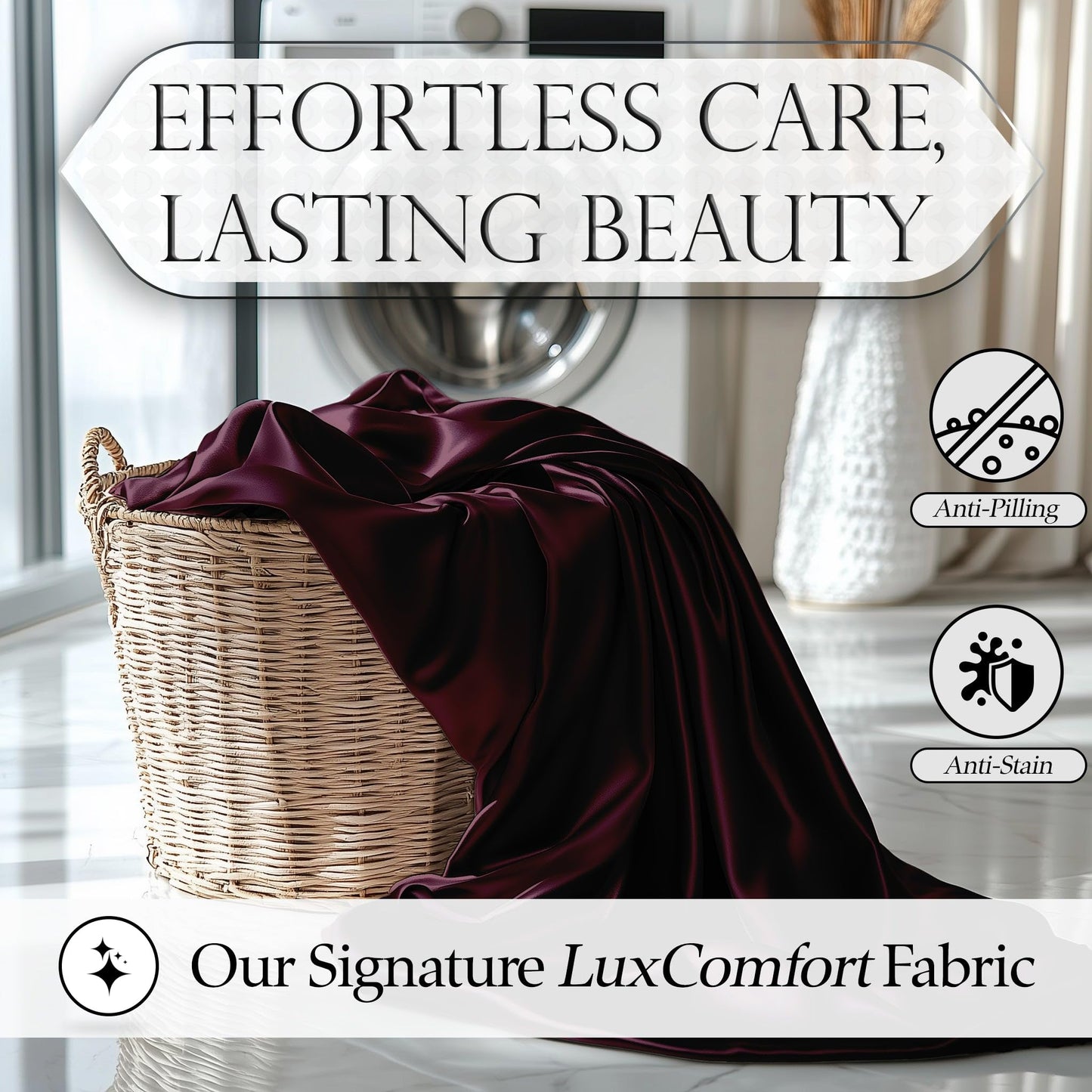 Satin Fitted Sheet - Rosewood