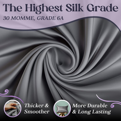 Silk Sleep Pillowcase - Grey
