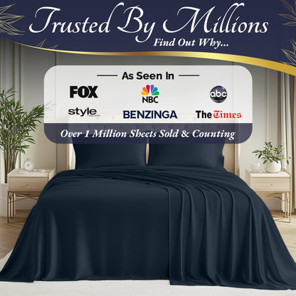 Bamboo Sheet Set - Navy Blue