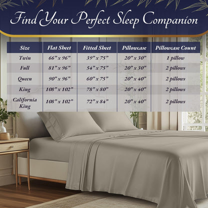 Bamboo Sheet Set - Taupe