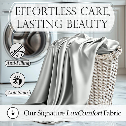 Satin Sheet Set - Grey