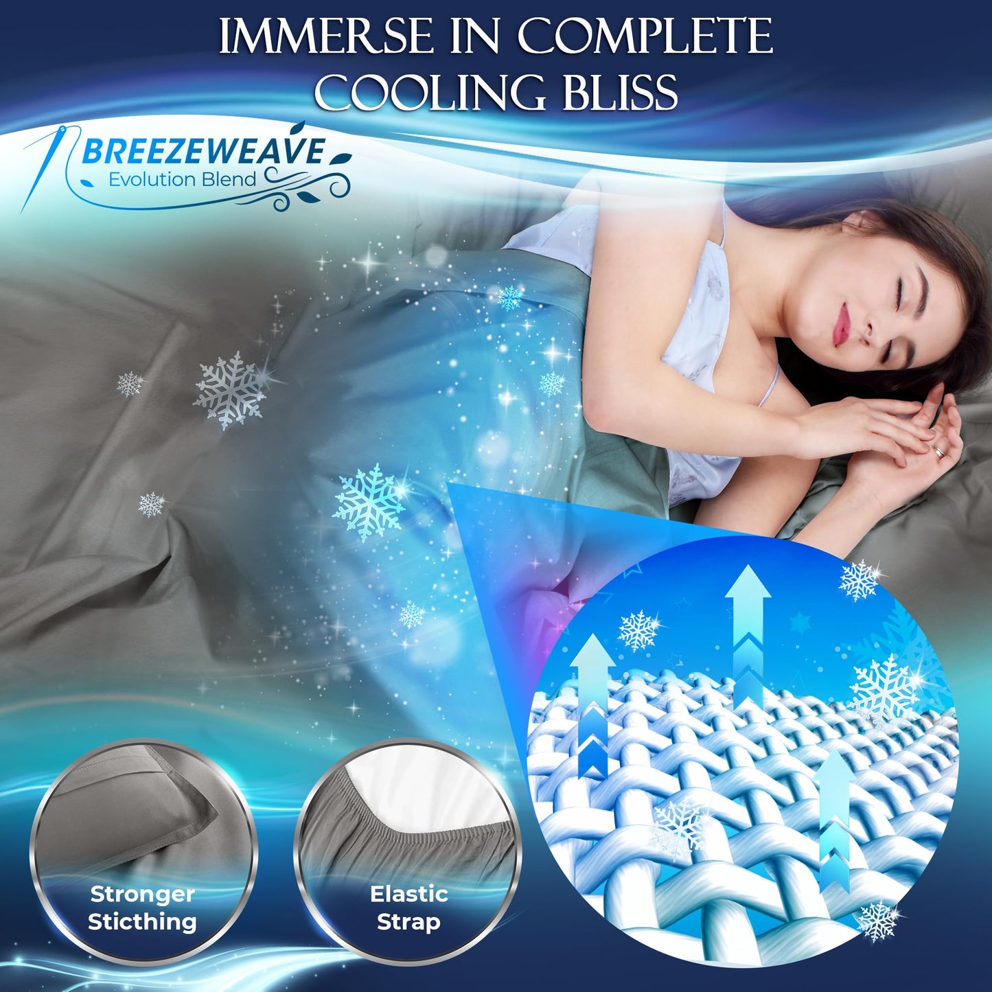 Cooling Sheet Set - Cool Grey